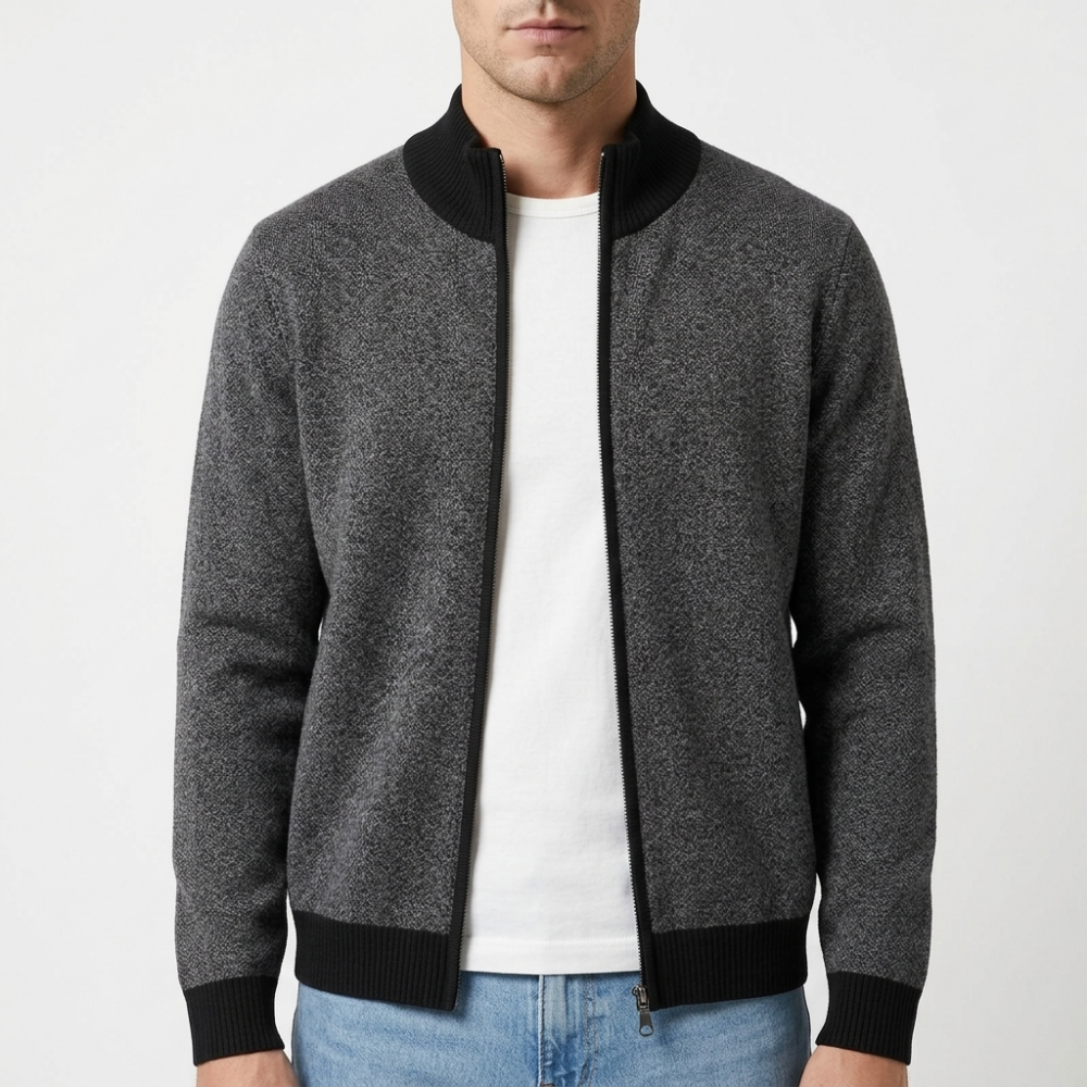 Sterling - Cashmere Wool Zip Jacket