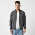 Sterling - Cashmere Wool Zip Jacket — Grey
