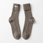 Brookline - Wool Crew Socks — Khaki