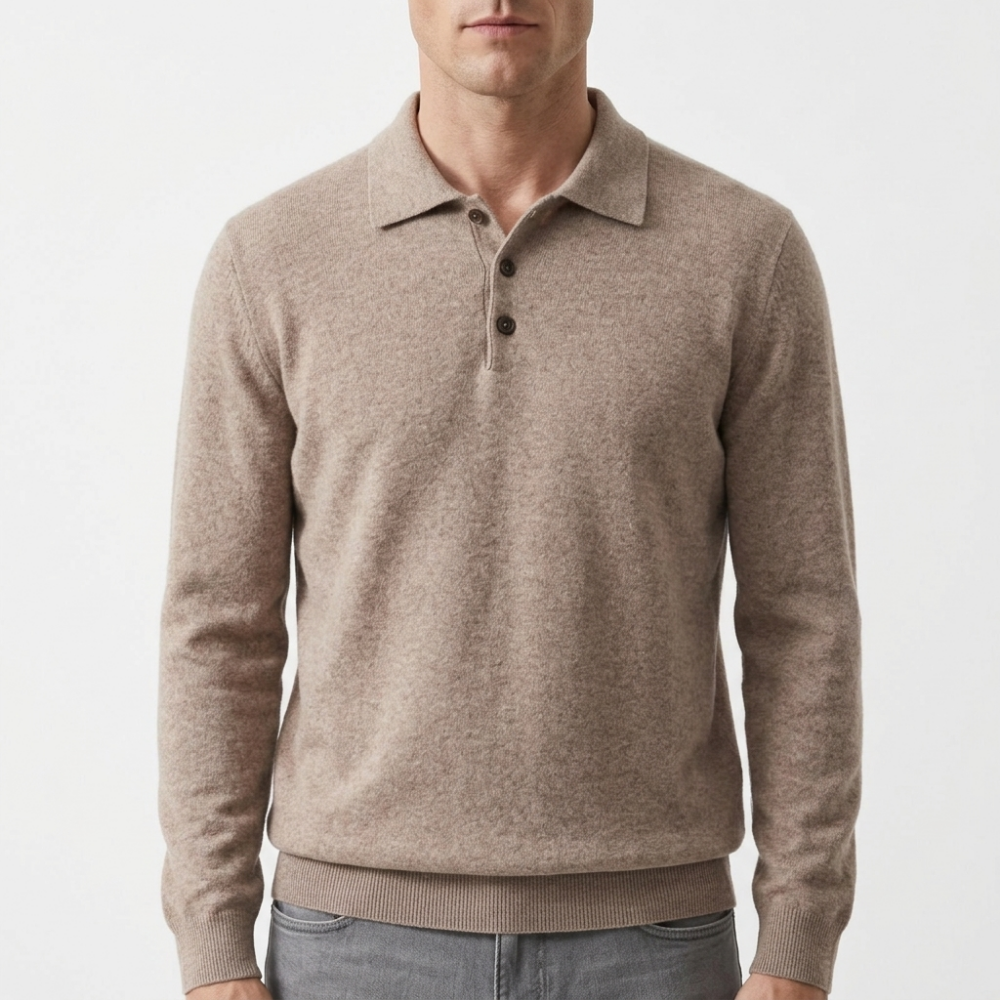 Theo – Wool Knit Polo