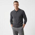 Theo – Wool Knit Polo — Green