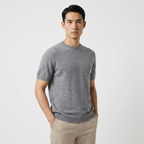 Milo – Wool Knit T-Shirt — Gray