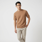 Milo – Wool Knit T-Shirt — Onyx Bronze