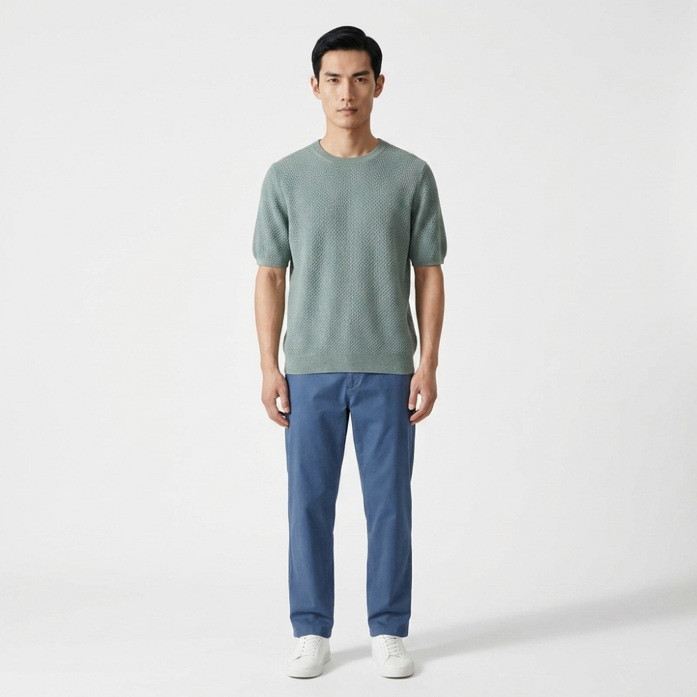 Crestwood - Wool Textured Knit Tee
