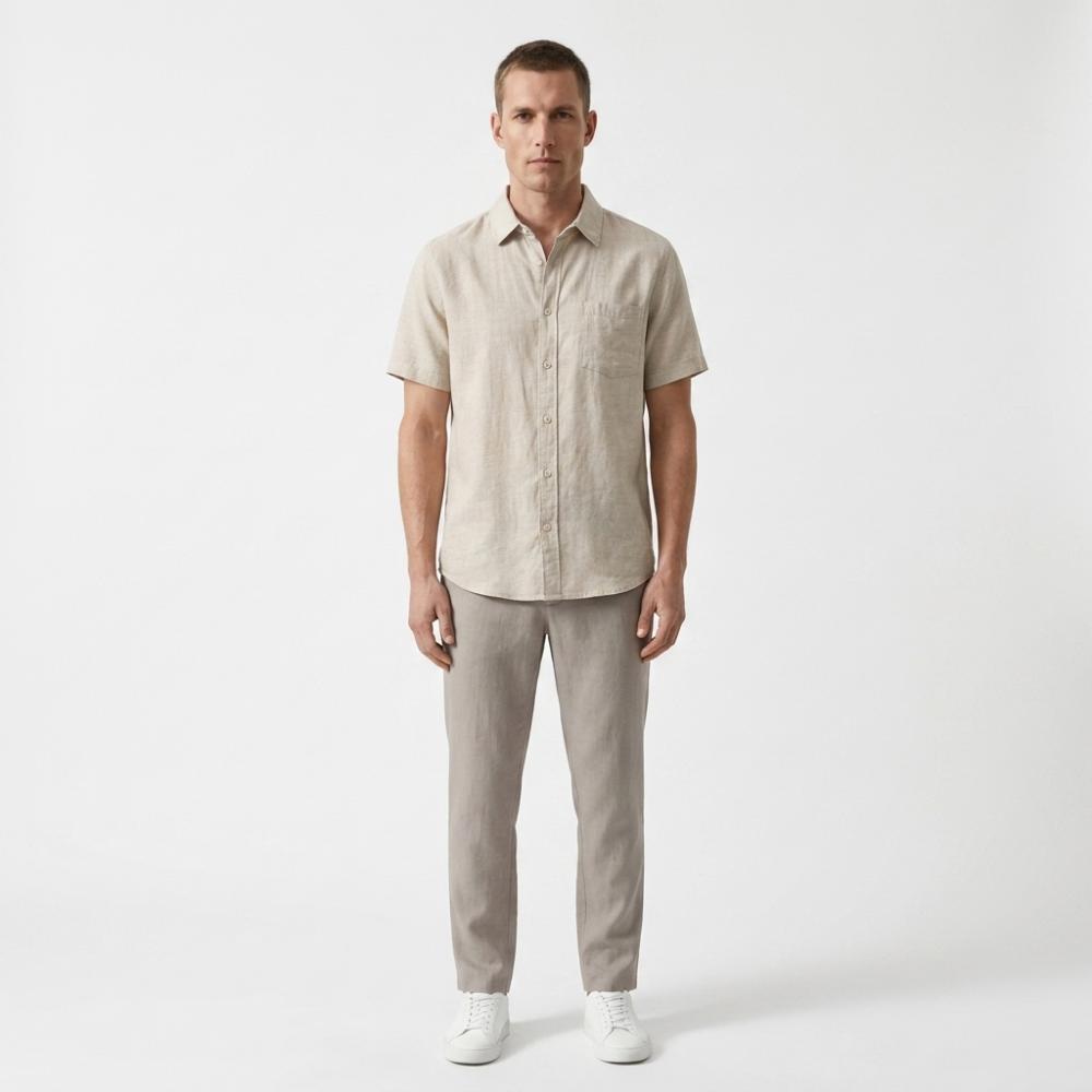 Coastline - Linen Short Sleeve