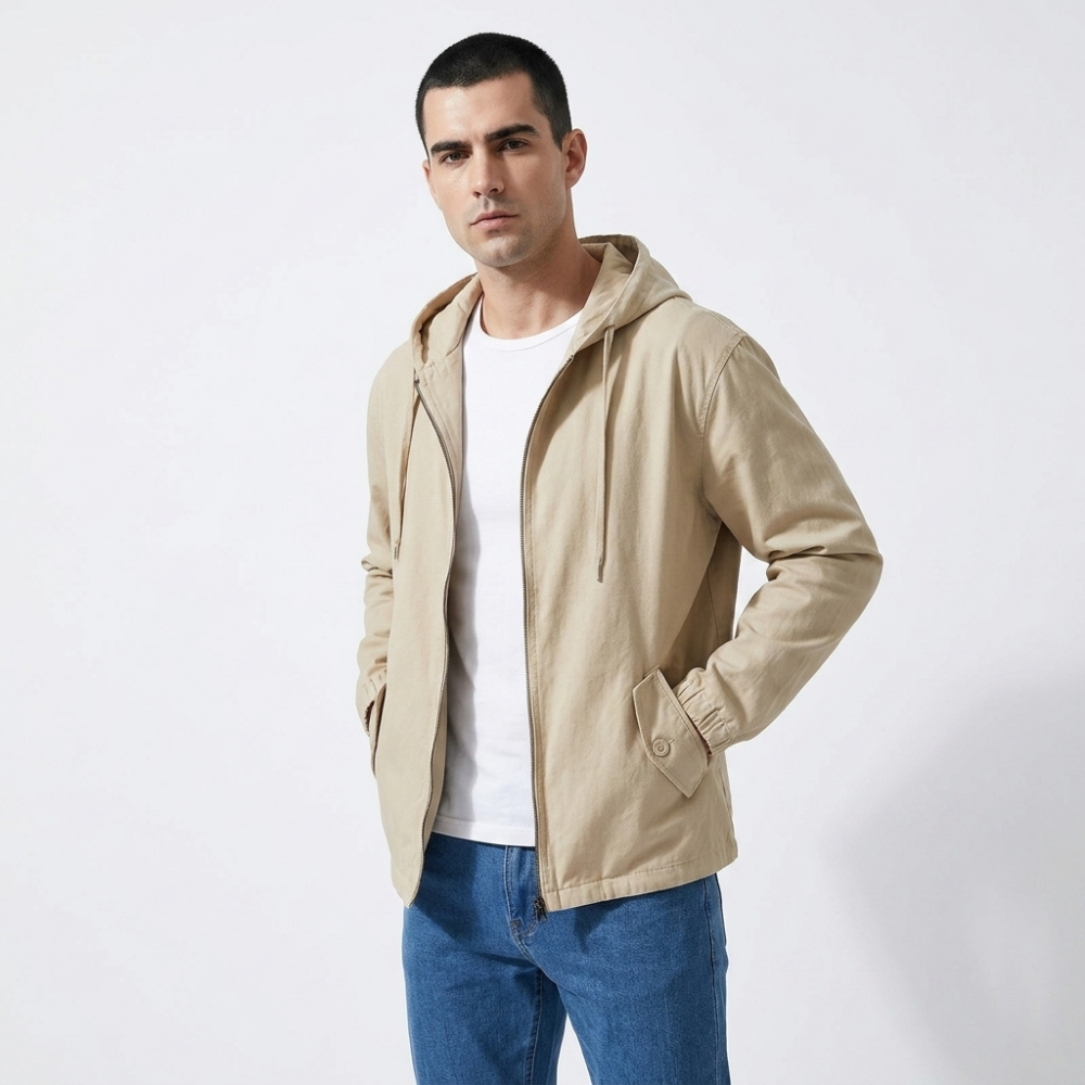 Mesa - Cotton Windbreaker — Beige