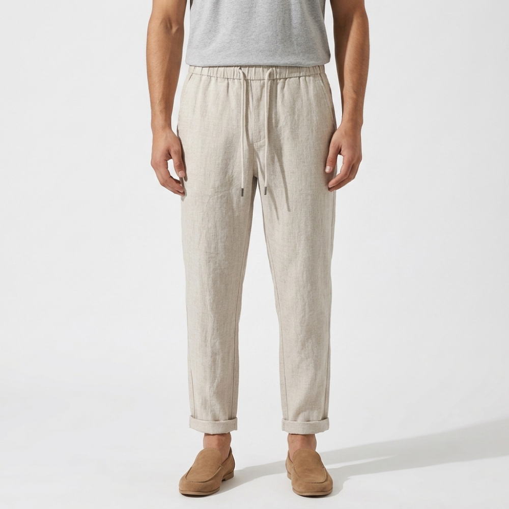 Colburn – Linen Pants — Beige