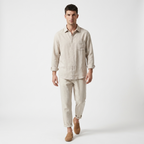 The Seaside Linen Set — Beige Set