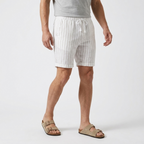 Taylor - Linen Shorts — White