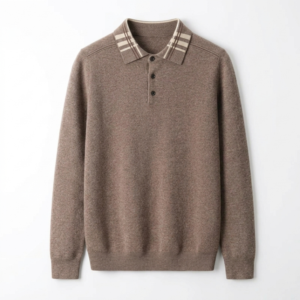 Barron – Wool Polo Sweater