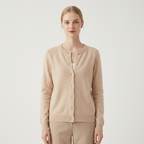 Rivermist – Cashmere Cardigan — Beige