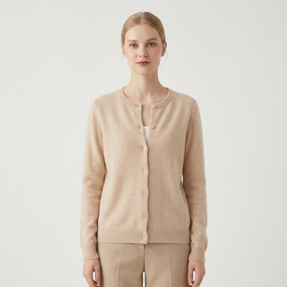 Rivermist – Cashmere Cardigan — Beige