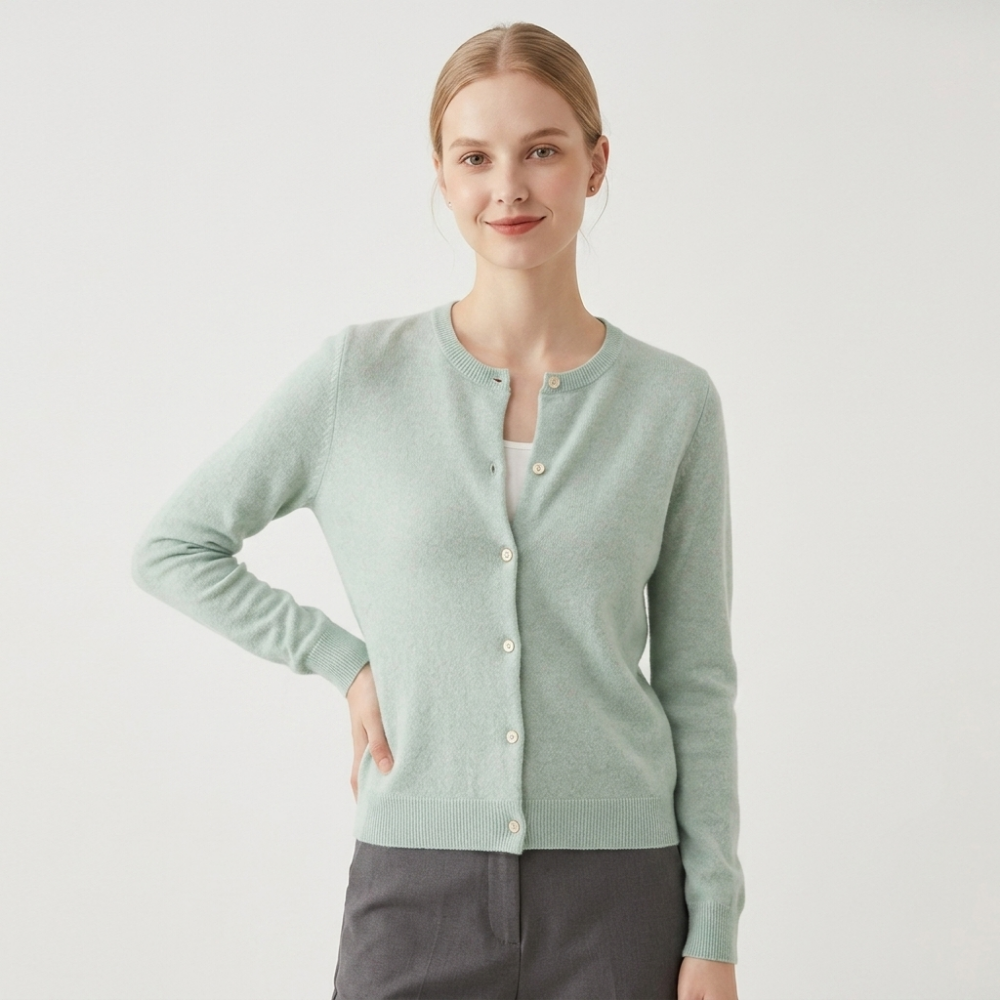 Rivermist – Cashmere Cardigan — Green
