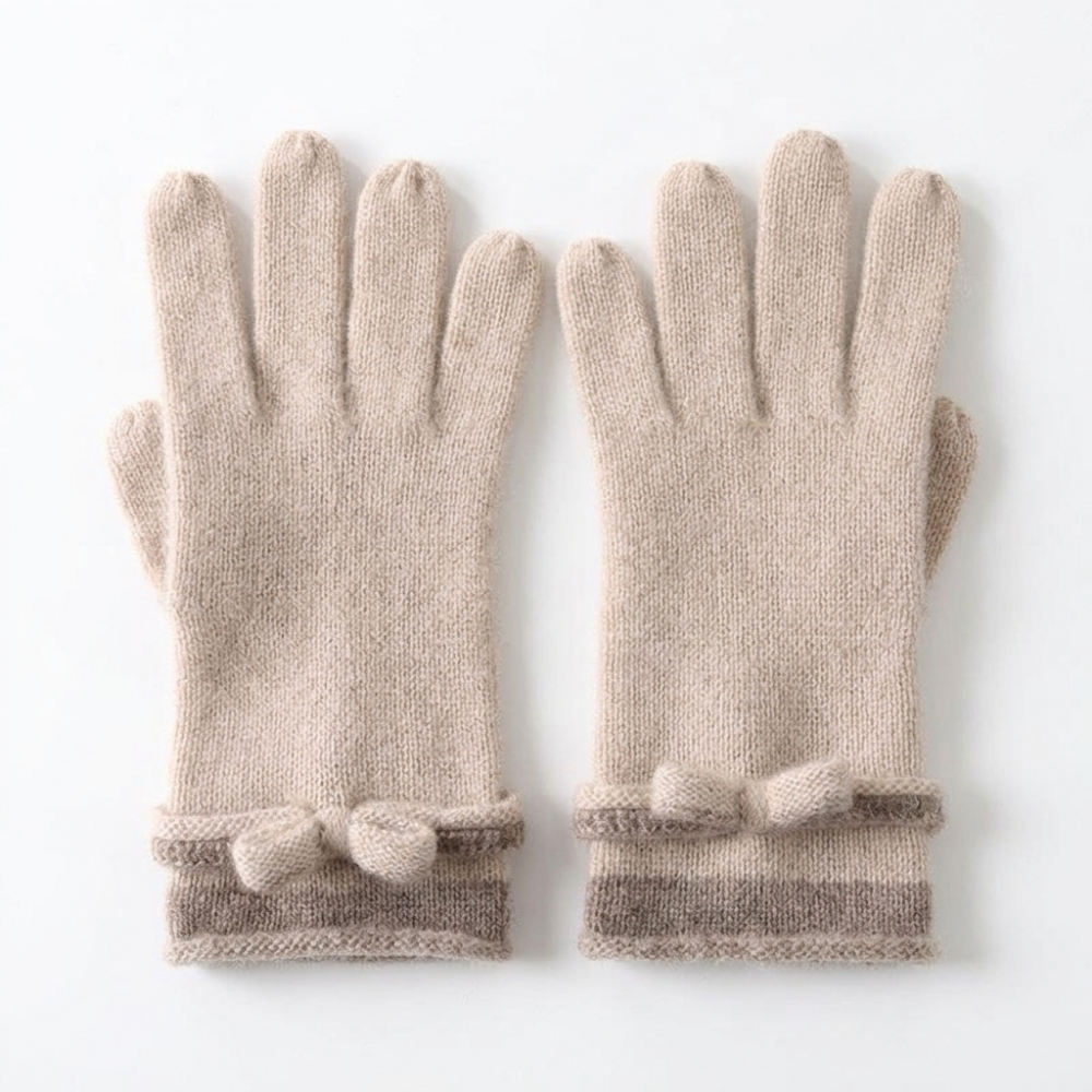 Lunar – Cashmere Gloves — Beige