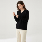 Skyloam – Cashmere Wool Sweater — Black