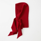 HarborVeil – Cashmere Wool Hood — Red
