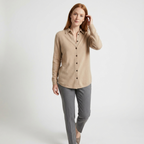 Loomstead – Cashmere Wool Cardigan — Tan