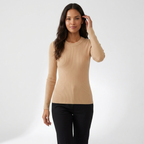 Quillstone – Mulberry Silk Sweater — Khaki