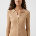 Baythread – Mulberry Silk Collared Cardigan