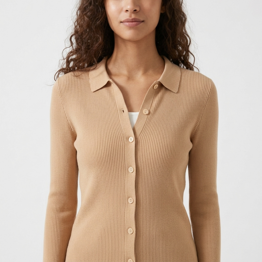 Baythread – Mulberry Silk Collared Cardigan