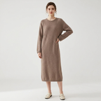 Crestloom – Cashmere Dress — Tan