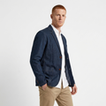 Crestward – Cotton Denim Blazer — Retro Blue