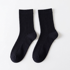 Mistford – Cotton Crew Socks — Black