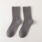 Mistford – Cotton Crew Socks — Gray