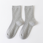 Mistford – Cotton Crew Socks — Light Gray