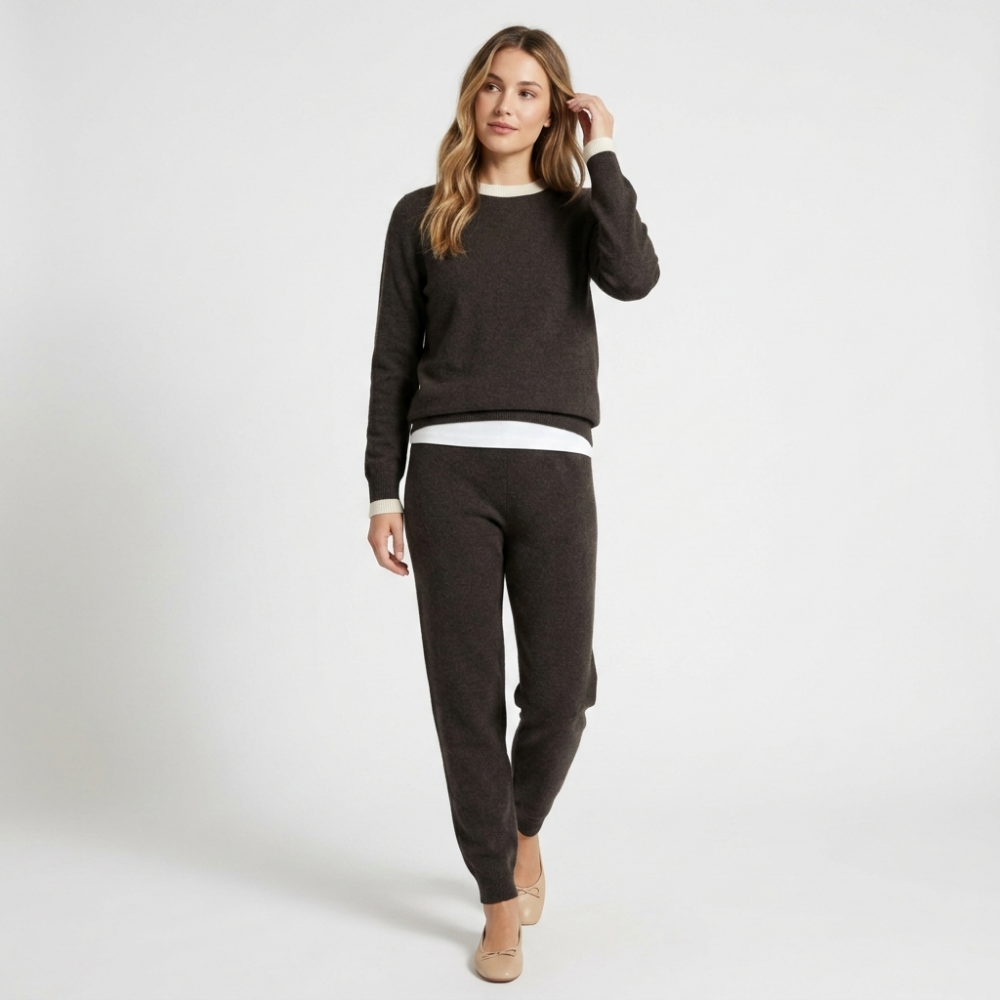 Fogharbor - Cashmere Wool Sweater — Brown Gray