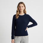 Fogharbor - Cashmere Wool Sweater — Navy Blue