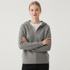 Bramble – Cashmere Wool Hoodie — Gray