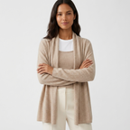Hearthfall – Cashmere Wool Cardigan — Beige