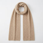 Crestwarp – Cashmere Wool Scarf — Light khaki