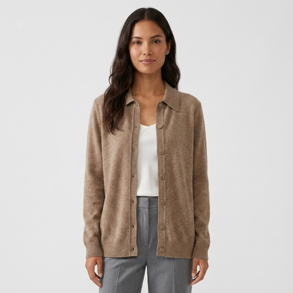 Ferncrest – Cashmere Wool Sweater — Tan