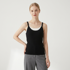 Threadhaven – Cashmere Wool Camisole — Black