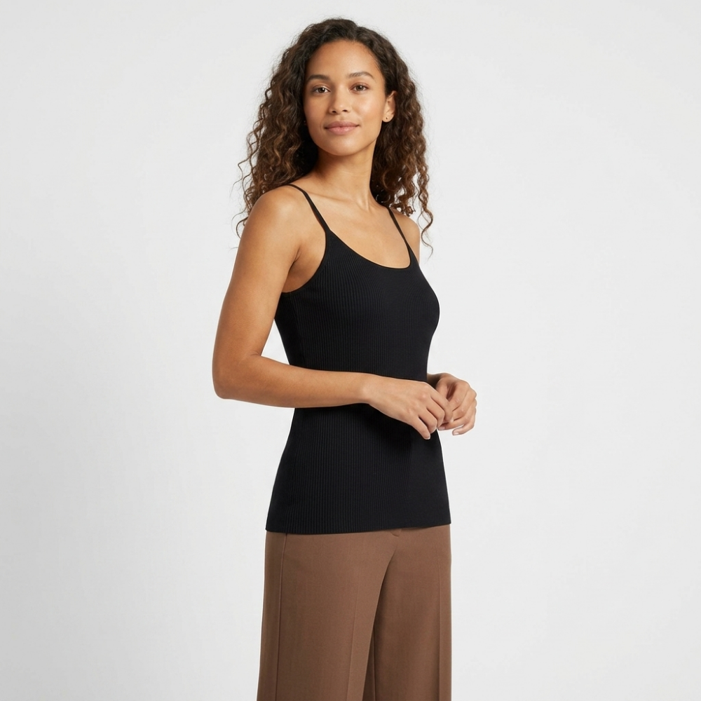 Valeweave – Cashmere Wool Tank Top — Black