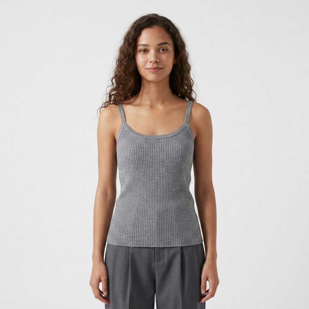 Valeweave – Cashmere Wool Tank Top — Gray