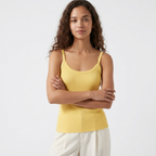 Valeweave – Cashmere Wool Tank Top — Yellow