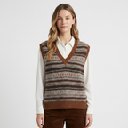 Oakridge – Cashmere Wool Vest — Brown
