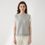 Polka – Cashmere Wool Vest — Gray