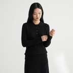 Alessandra – Cashmere Wool Sweater — Black
