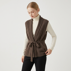 Cliffside – Cashmere Wool Vest — Brown