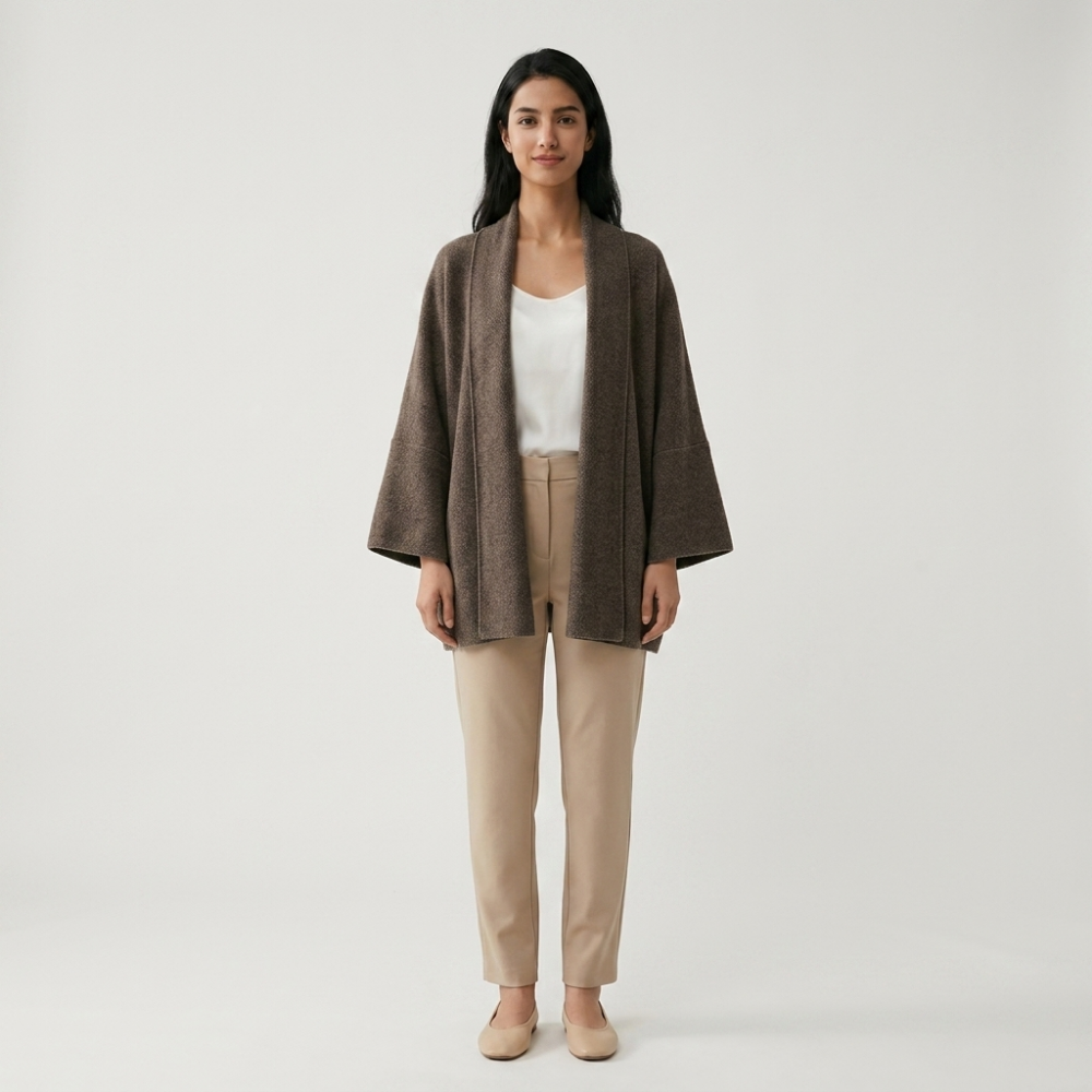 Valeharbor – Cashmere Wool Shawl Coat