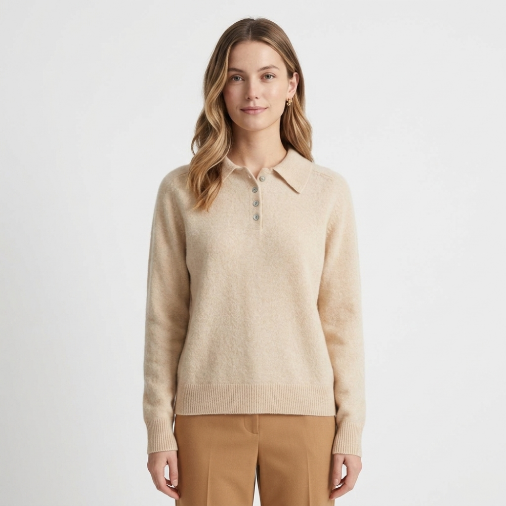 Azure – Cashmere Wool Sweater — Beige