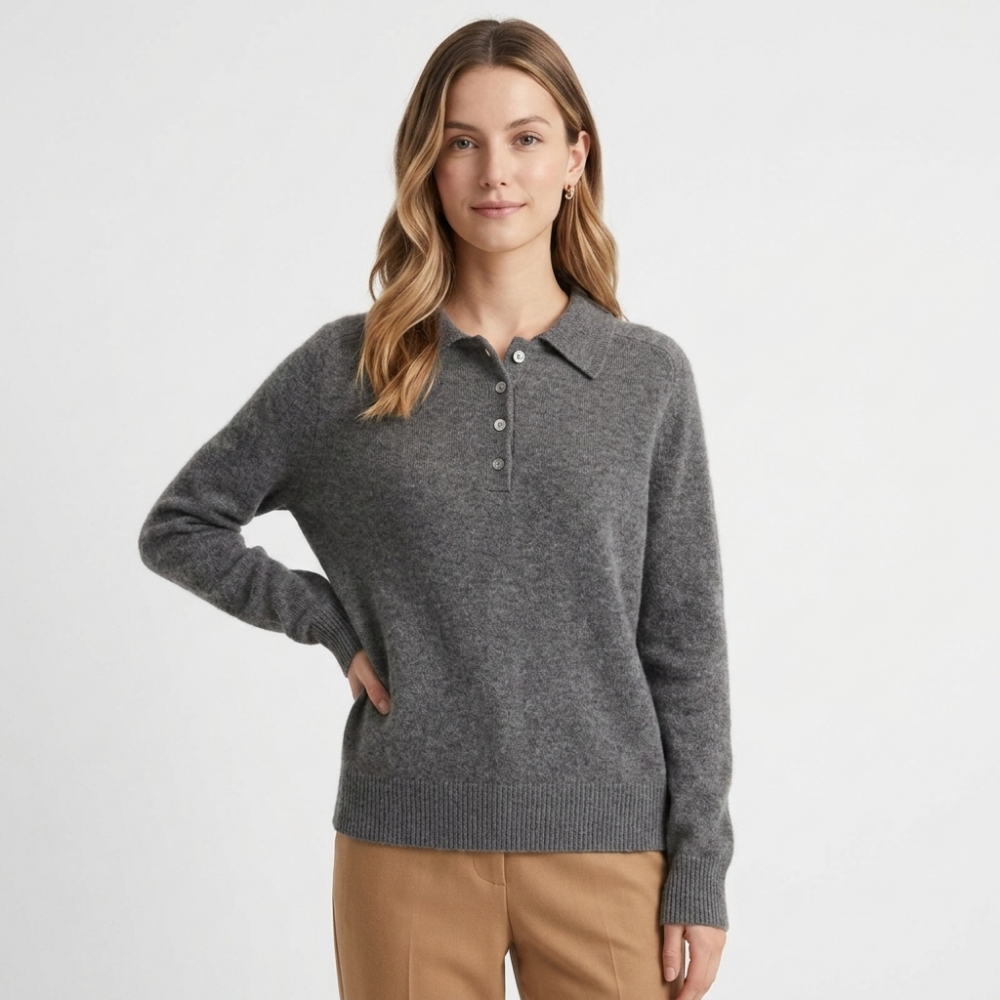 Azure – Cashmere Wool Sweater — Gray