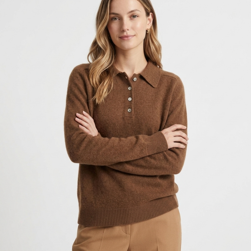 Azure – Cashmere Wool Sweater — Tan