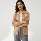 Embercliff – Cashmere Wool Cardigan — Caramel