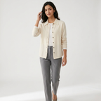 Embercliff – Cashmere Wool Cardigan — White