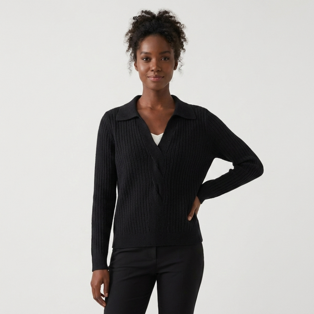 Oaktwist – Cashmere Wool Cardigan — Black